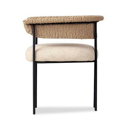 Four Hands - Grass Roots - Carrie Outdoor Dining Chair - Ellor Beige - 241523-002 veiw 3