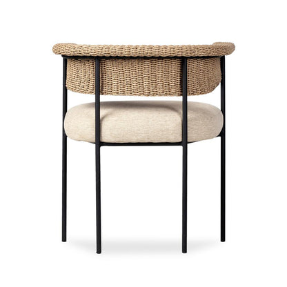 Four Hands - Grass Roots - Carrie Outdoor Dining Chair - Ellor Beige - 241523-002 veiw 4