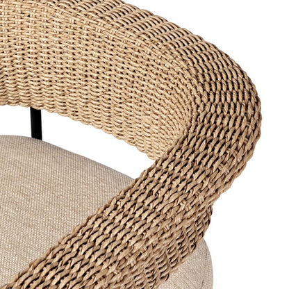 Four Hands - Grass Roots - Carrie Outdoor Dining Chair - Ellor Beige - 241523-002 veiw 9