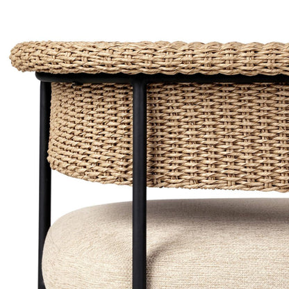Four Hands - Grass Roots - Carrie Outdoor Dining Chair - Ellor Beige - 241523-002 veiw 10