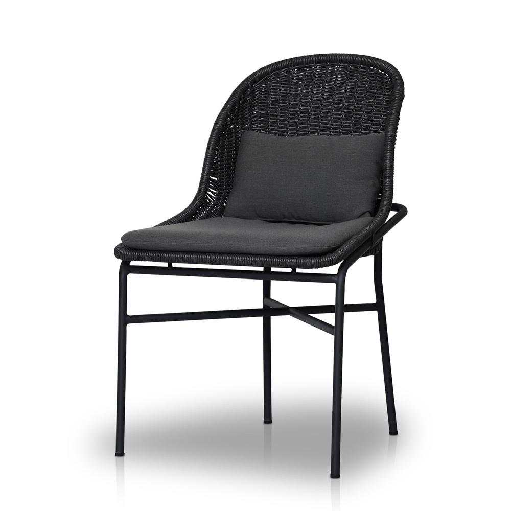 Four Hands - Grass Roots - Jericho Outdoor Dining Chair - Arashi Graphite - 224713-003 veiw 1