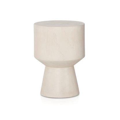 Four Hands - Grass Roots - Jovie Outdoor End Table - Ivory Teak - 226907-002 veiw 1