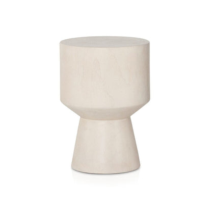 Four Hands - Grass Roots - Jovie Outdoor End Table - Ivory Teak - 226907-002 veiw 2
