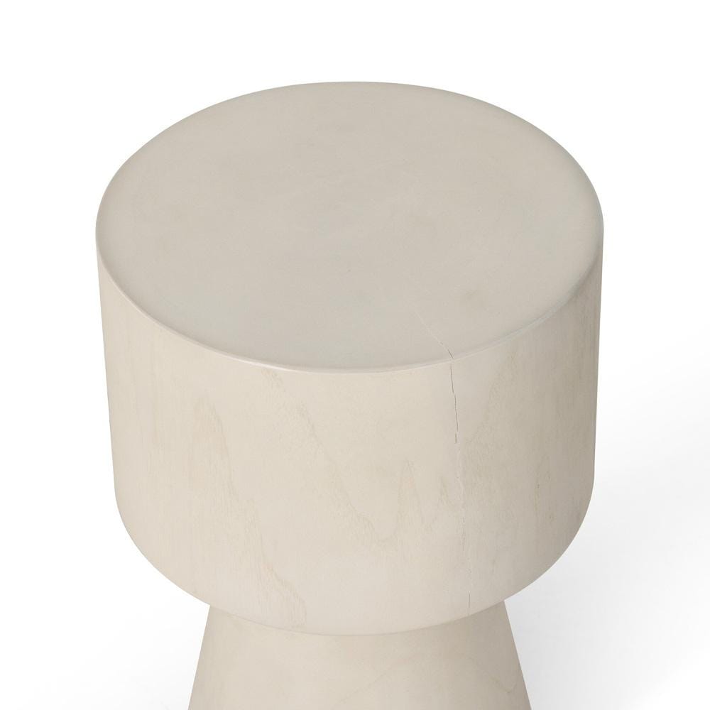 Four Hands - Grass Roots - Jovie Outdoor End Table - Ivory Teak - 226907-002 veiw 3