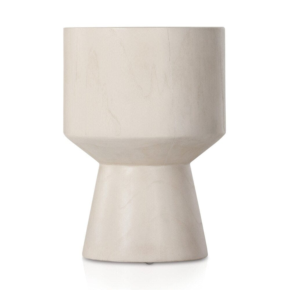 Four Hands - Grass Roots - Jovie Outdoor End Table - Ivory Teak - 226907-002 veiw 4