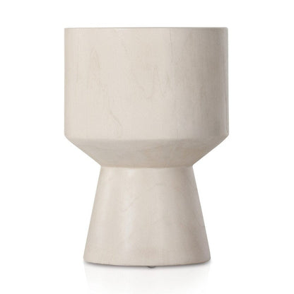 Four Hands - Grass Roots - Jovie Outdoor End Table - Ivory Teak - 226907-002 veiw 4