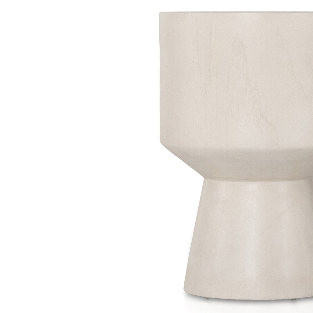 Four Hands - Grass Roots - Jovie Outdoor End Table - Ivory Teak - 226907-002 veiw 5