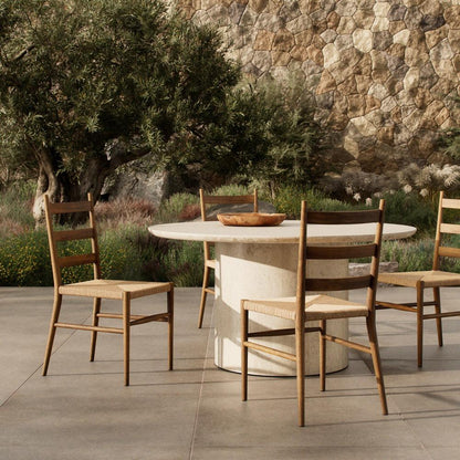 Four Hands - Grass Roots - Ladder Back Outdoor Dining Chair - Textured Natural - 235197-008 veiw 4
