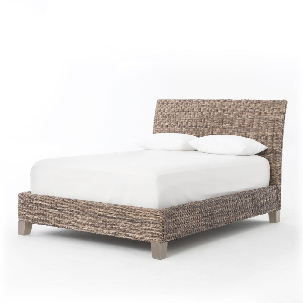 Four Hands - Lanai Banana Leaf King Bed - Grey Wash - JLAN-50K-GRY veiw 1