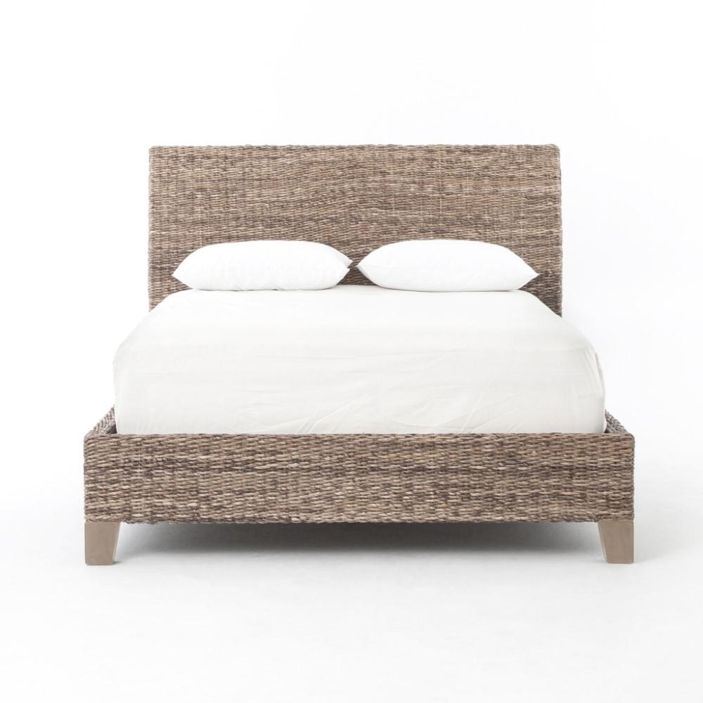 Four Hands - Lanai Banana Leaf King Bed - Grey Wash - JLAN-50K-GRY veiw 2