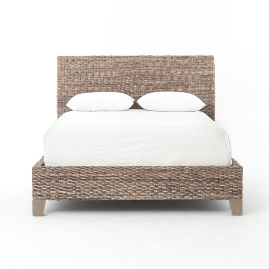 Four Hands - Lanai Banana Leaf King Bed - Grey Wash - JLAN-50K-GRY veiw 2