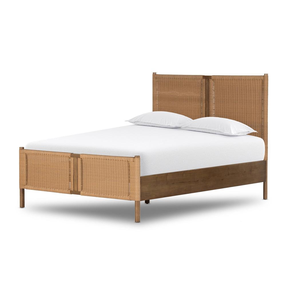 Four Hands - Grass Roots - Liza Bed - Vintage Natural - Queen - 228437-001 veiw 1