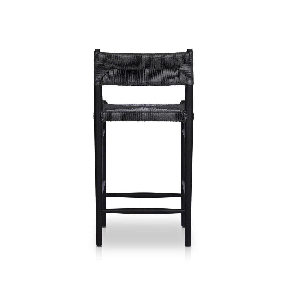 Four Hands - Grass Roots - Lomas Counter Outdoor Stool - Vintage Coal - 237996-005 veiw 4