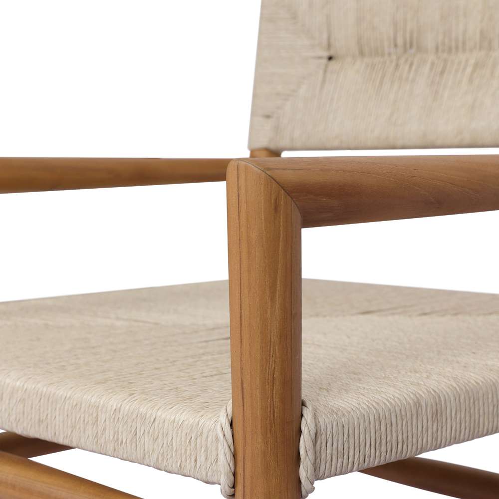 Four Hands - Grass Roots - Lomas Outdoor Chair-Natural Teak - 238698-001 veiw 5