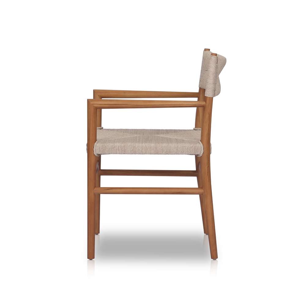 Four Hands - Grass Roots - Lomas Outdoor Dining Armchair-Natural - 237629-001 veiw 8