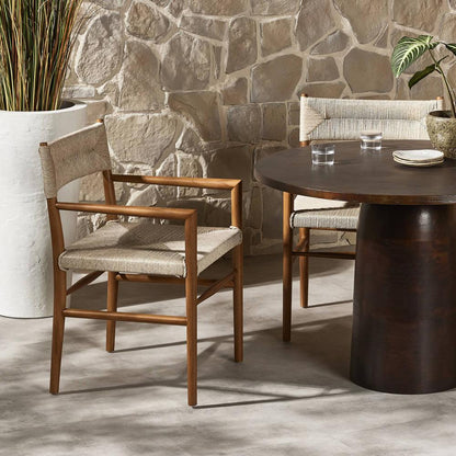 Four Hands - Grass Roots - Lomas Outdoor Dining Armchair-Natural - 237629-001 veiw 11