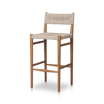 Four Hands - Grass Roots - Lomas Outdoor Stool-Natural Teak-Bar - 237996-001 veiw 1