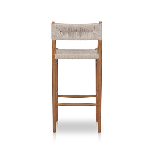 Four Hands - Grass Roots - Lomas Outdoor Stool-Natural Teak-Bar - 237996-001 veiw 2