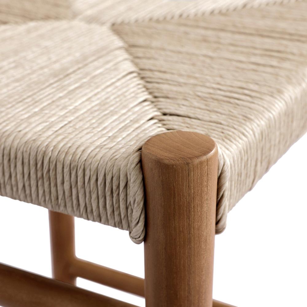 Four Hands - Grass Roots - Lomas Outdoor Stool-Natural Teak-Bar - 237996-001 veiw 9