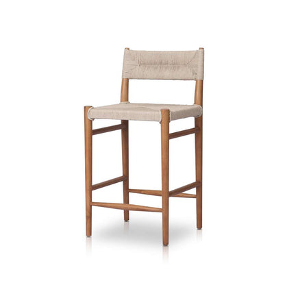 Four Hands - Grass Roots - Lomas Outdoor Stool-Natural Teak-Counter - 237996-002 veiw 1