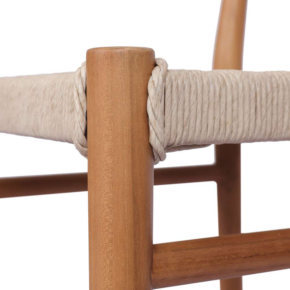 Four Hands - Grass Roots - Lomas Outdoor Stool-Natural Teak-Counter - 237996-002 veiw 5