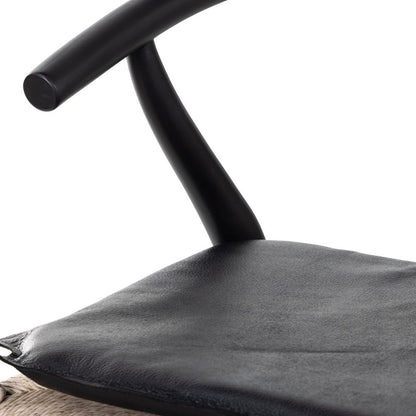 Four Hands - Grass Roots - Muestra Bar + Counter Stool - Pebble Black - 228279-006_CLOSEOUT view 7