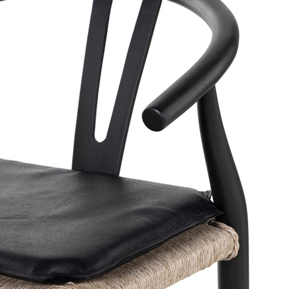 Four Hands - Grass Roots - Muestra Bar + Counter Stool - Pebble Black - 228279-006_CLOSEOUT view 8
