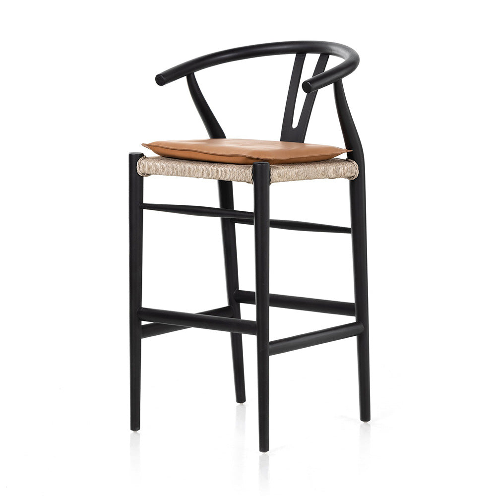 Four Hands - Grass Roots - Muestra Bar + Counter Stool - Whiskey Saddle - 228279-005_CLOSEOUT view 1