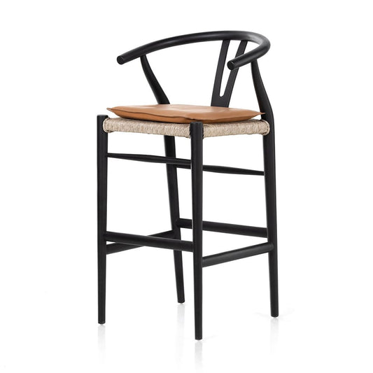 Four Hands - Grass Roots - Muestra Bar + Counter Stool - Whiskey Saddle - 228279-005_CLOSEOUT view 1