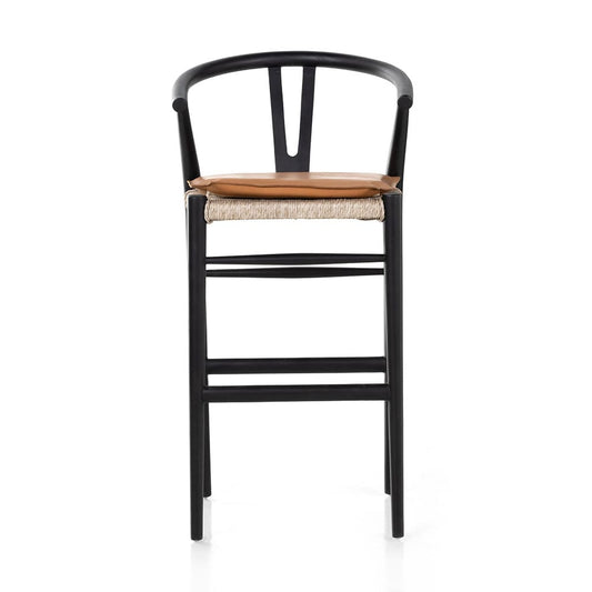 Four Hands - Grass Roots - Muestra Bar + Counter Stool - Whiskey Saddle - 228279-005_CLOSEOUT view 2