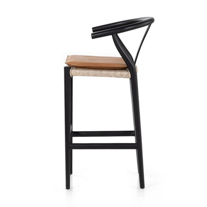 Four Hands - Grass Roots - Muestra Bar + Counter Stool - Whiskey Saddle - 228279-005_CLOSEOUT view 3