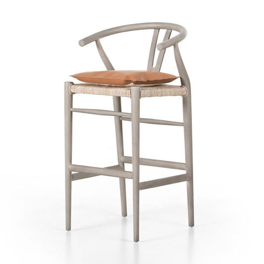 Four Hands - Grass Roots - Muestra Bar Stool - Whiskey Saddle - 228279-011 veiw 1
