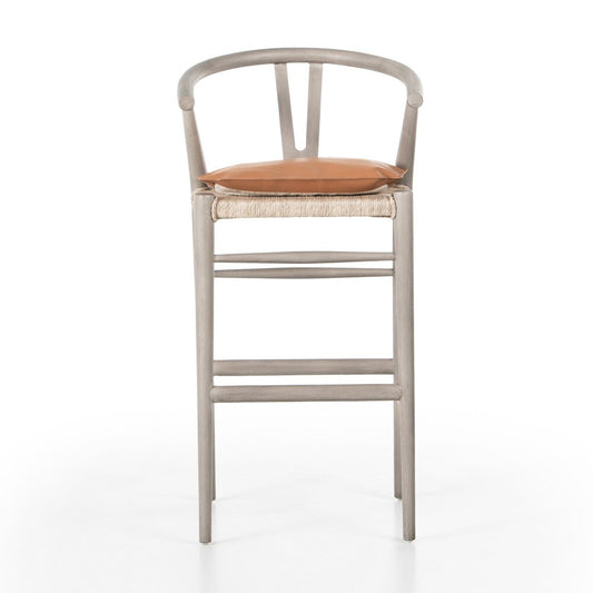 Four Hands - Grass Roots - Muestra Bar Stool - Whiskey Saddle - 228279-011 veiw 2