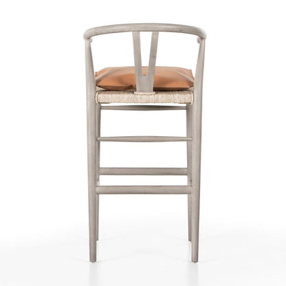 Four Hands - Grass Roots - Muestra Bar Stool - Whiskey Saddle - 228279-011 veiw 4