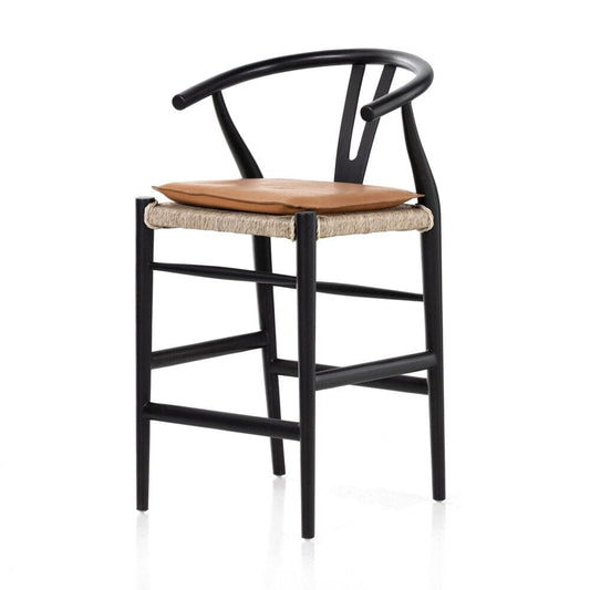 Four Hands - Grass Roots - Muestra Counter Stool - Whiskey Saddle - 228279-002 veiw 1