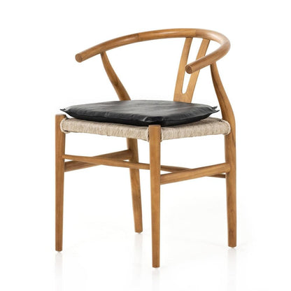 Four Hands - Grass Roots - Muestra Dining Chair W/ Cushion - Pebble Black - 228276-006 veiw 1