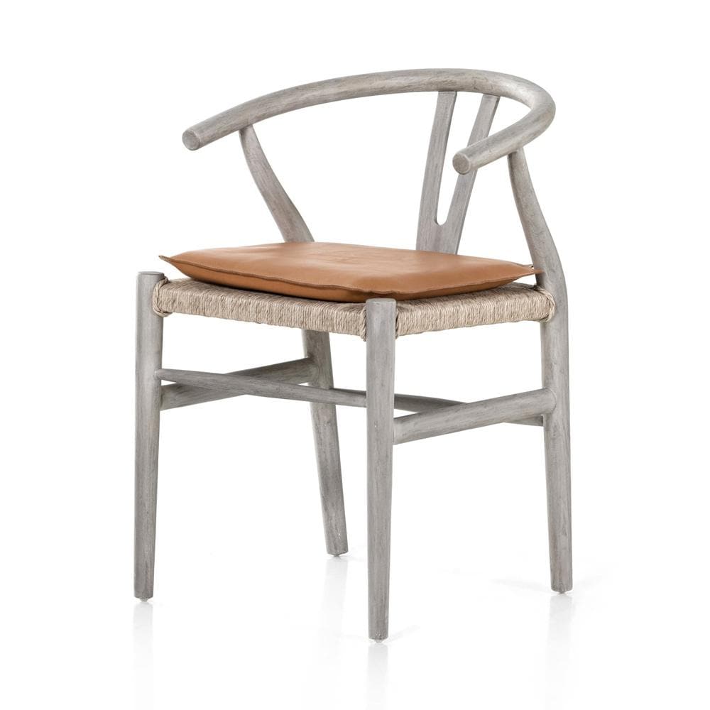 Four Hands - Grass Roots - Muestra Dining Chair W/ Cushion - Whiskey Saddle - 228276-011 veiw 1
