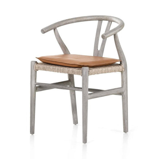 Four Hands - Grass Roots - Muestra Dining Chair W/ Cushion - Whiskey Saddle - 228276-011 veiw 1