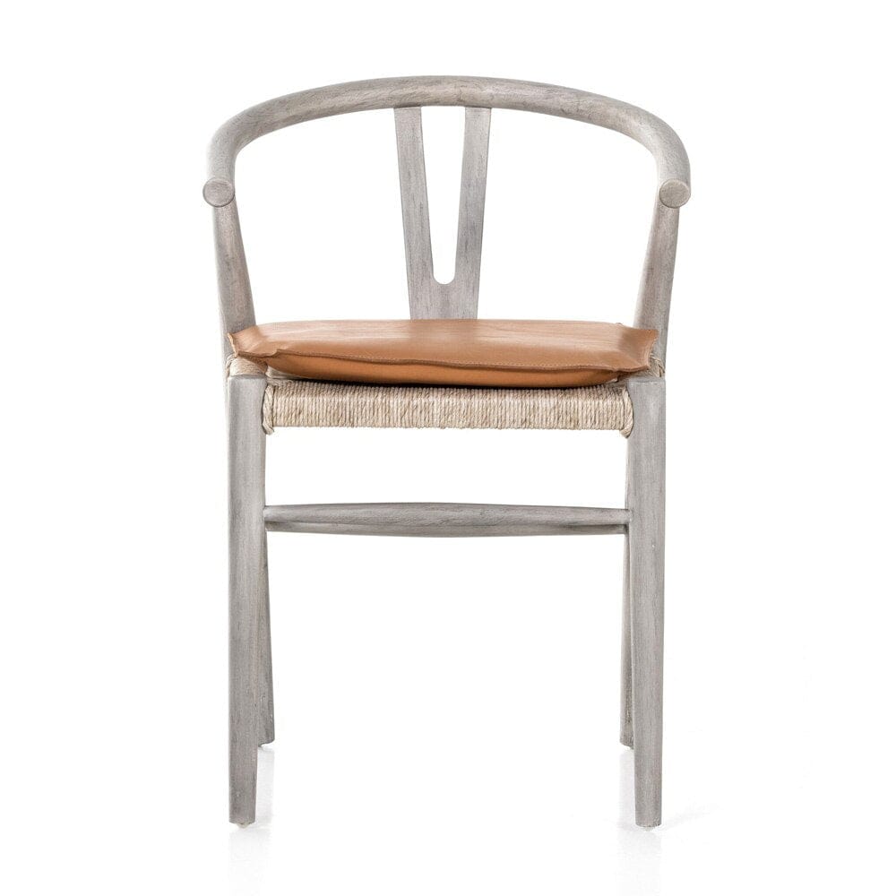 Four Hands - Grass Roots - Muestra Dining Chair W/ Cushion - Whiskey Saddle - 228276-011 veiw 2