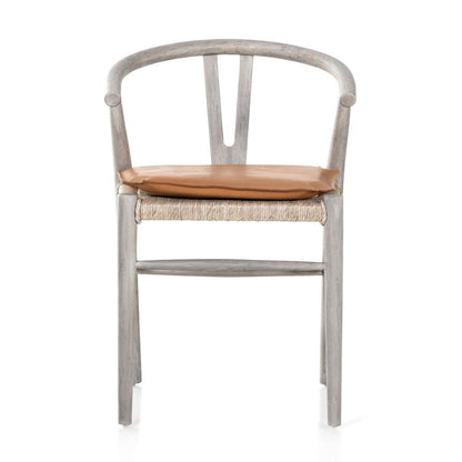 Four Hands - Grass Roots - Muestra Dining Chair W/ Cushion - Whiskey Saddle - 228276-011 veiw 2