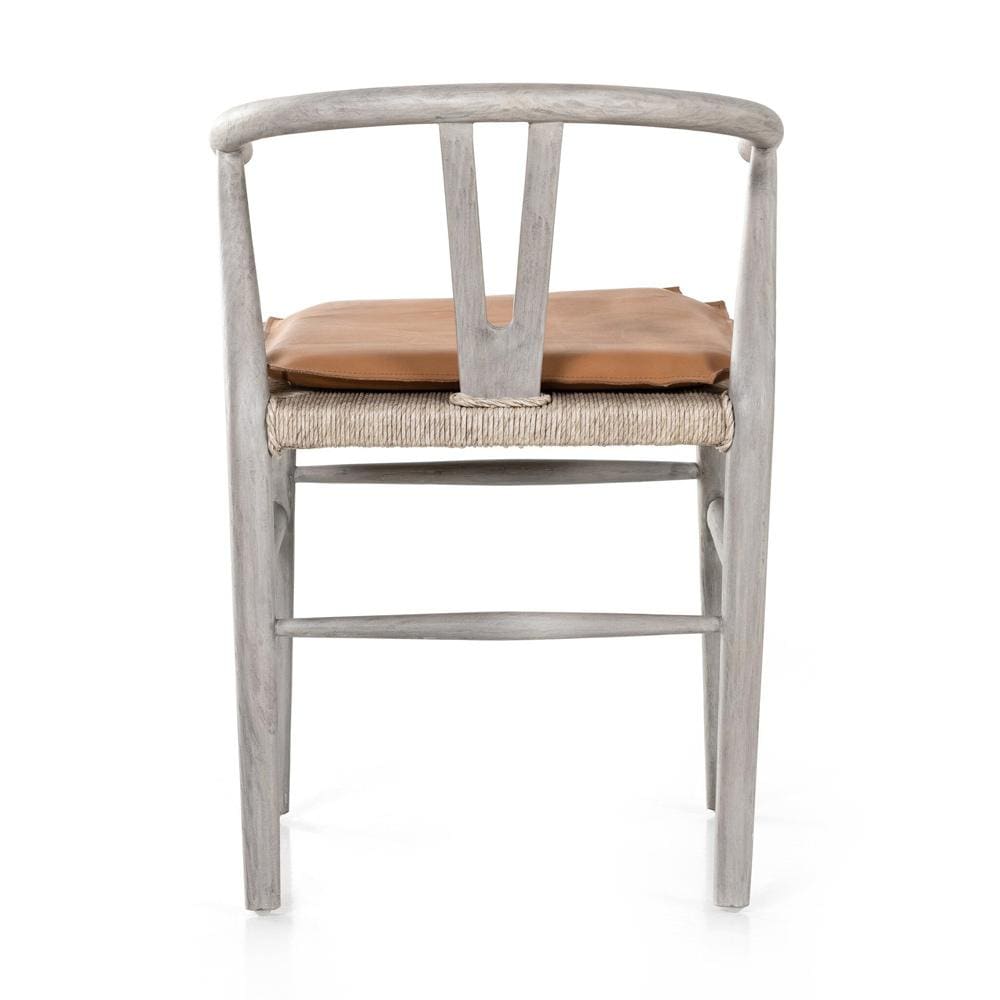 Four Hands - Grass Roots - Muestra Dining Chair W/ Cushion - Whiskey Saddle - 228276-011 veiw 4
