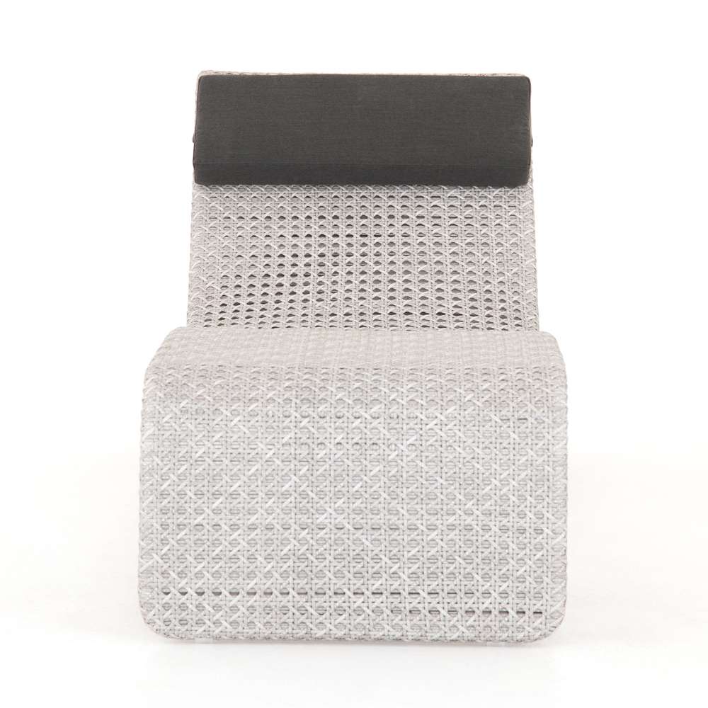 Four Hands - Grass Roots - Paige Outdoor Woven Chaise Lounge-Grey - 102432-002 veiw 7