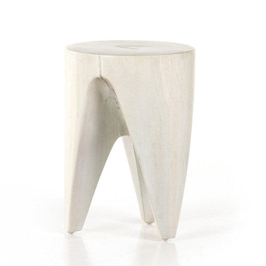 Four Hands - Grass Roots - Petros Outdoor End Table - Ivory Teak - 224744-003 veiw 1