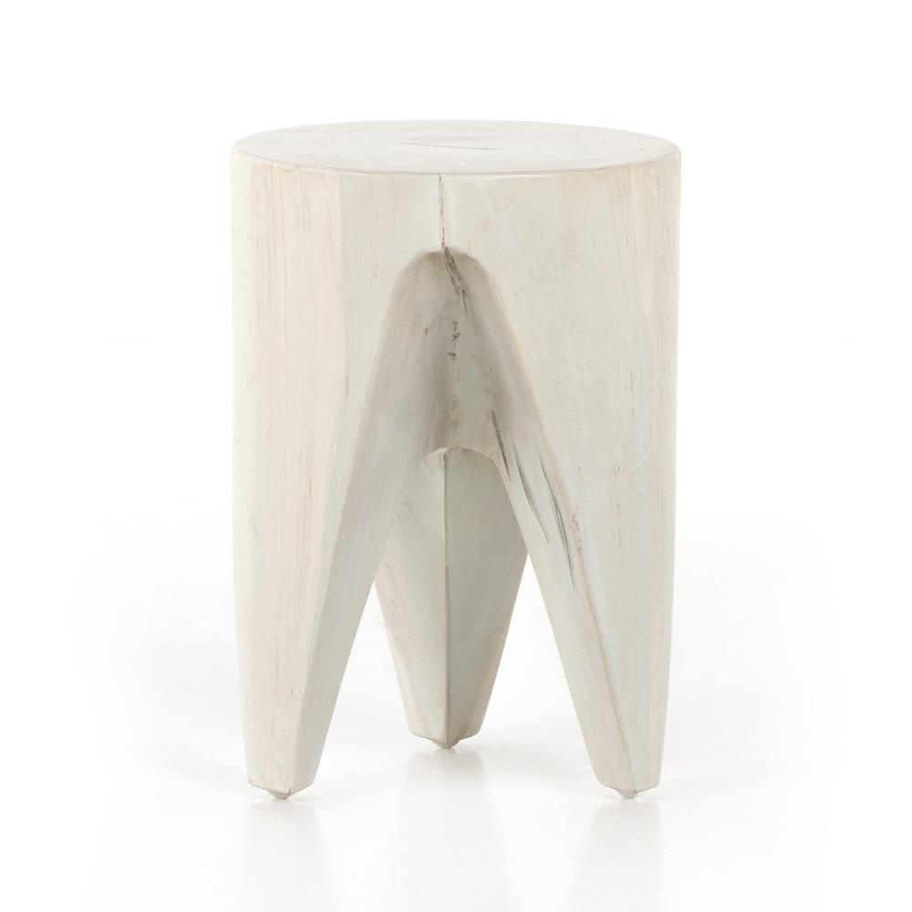 Four Hands - Grass Roots - Petros Outdoor End Table - Ivory Teak - 224744-003 veiw 2