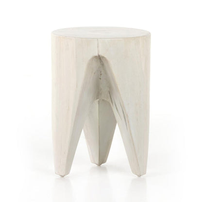 Four Hands - Grass Roots - Petros Outdoor End Table - Ivory Teak - 224744-003 veiw 2