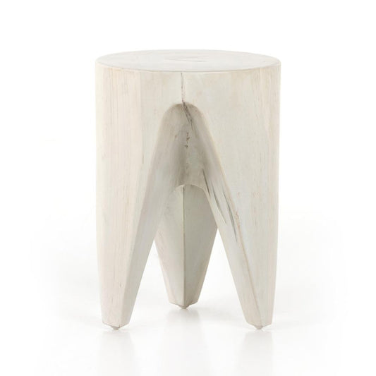 Four Hands - Grass Roots - Petros Outdoor End Table - Ivory Teak - 224744-003 veiw 2