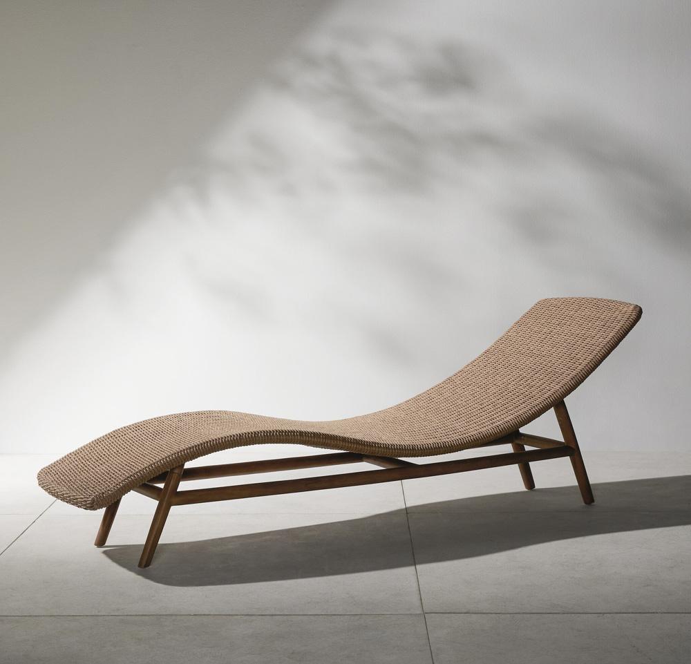 Four Hands - Grass Roots - Portia Outdoor Chaise - Vintage Natural - 229227-001 veiw 4
