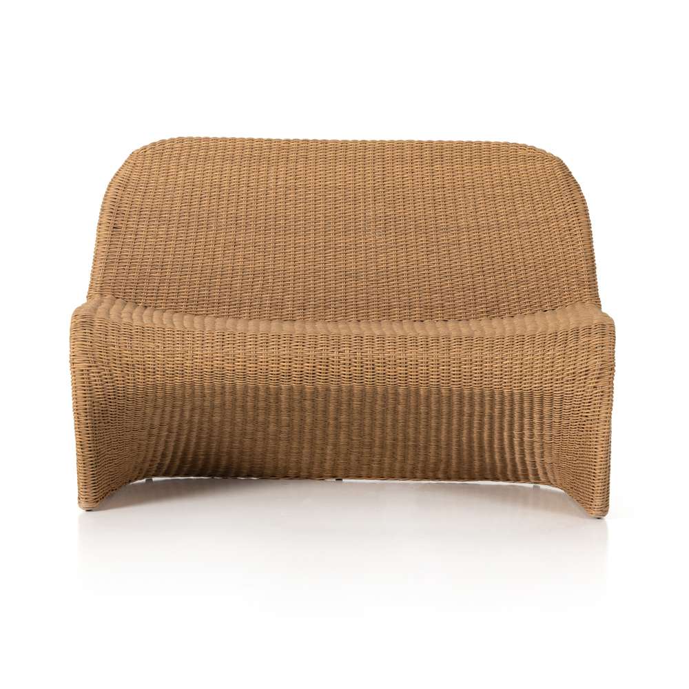 Four Hands - Grass Roots - Portia Outdoor Dining Bench-50in-Natural - 227840-002 veiw 4