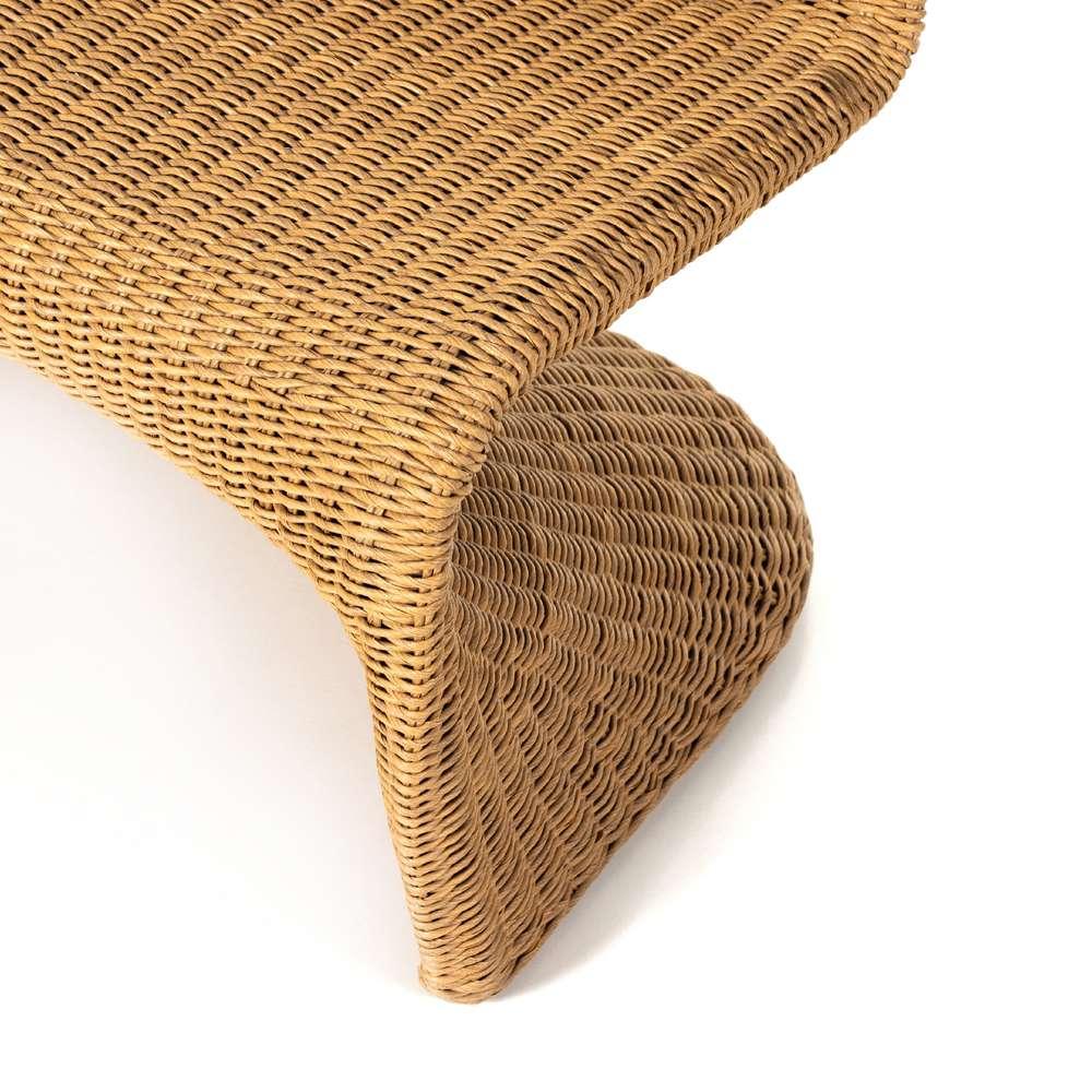 Four Hands - Grass Roots - Portia Outdoor Dining Bench-50in-Natural - 227840-002 veiw 9