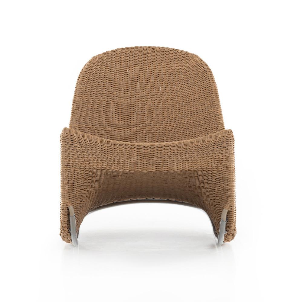Four Hands - Grass Roots - Portia Outdoor Rocking Chair - Vintage Natural - 227868-002 veiw 2